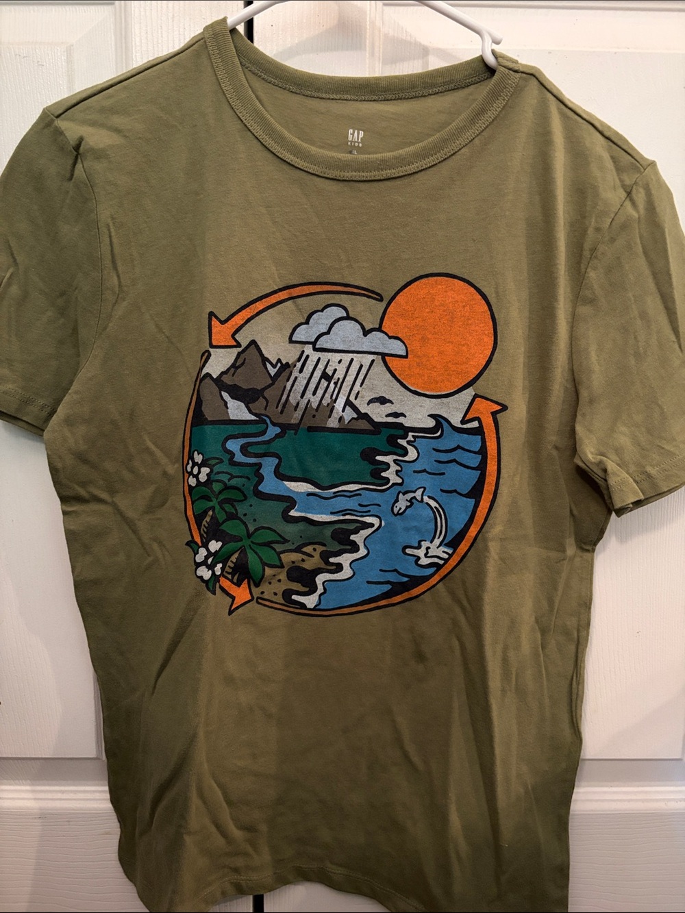 GAP Kids Olive Graphic T-Shirt